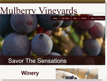 Tablet Screenshot of mulberryvineyards.com